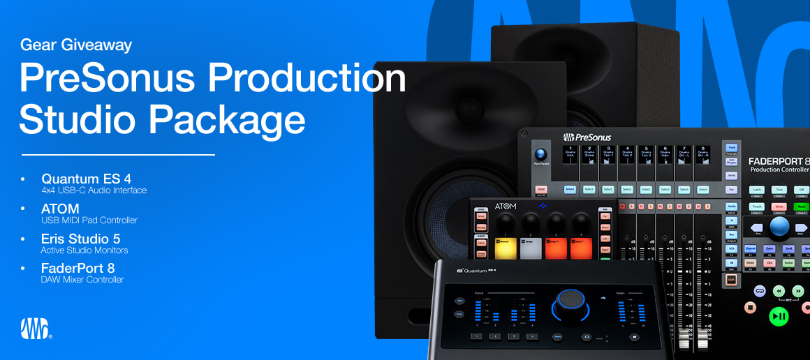 Gear Giveaway: Win a PreSonus Production Studio Package!