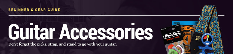 Beginner's Gear Guide: Guitar Accessories -- Don't forget the picks, strap, and stand.