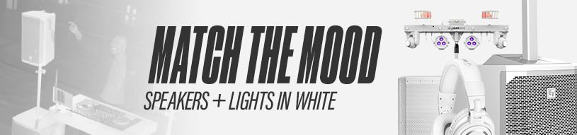 Match the Mood: Speakers + Lights in White