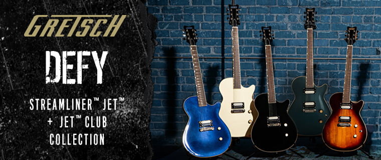 Gretsch: Defy. Streamliner Jet + Jet Club Collection