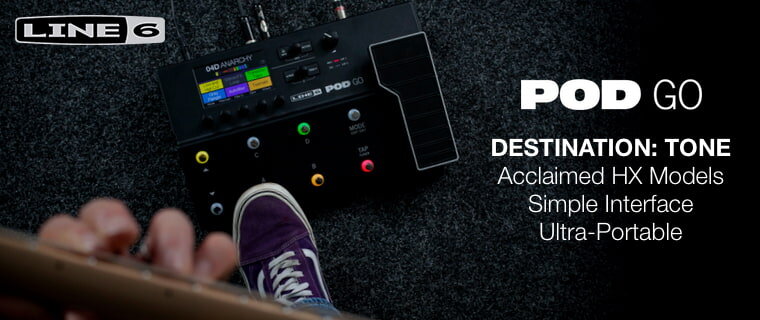 Line 6 Pod Go: Acclaimed HX models, simple interface, ultra-portable