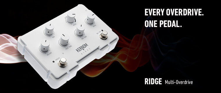 Every Overdrive. One Pedal. Kernom Ridge Multi-Overdrive