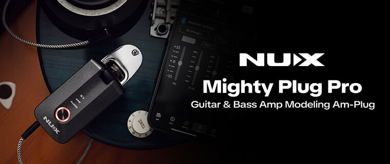 NUX Mighty Plug Pro. Guitar and bass amp modeling Am-Plug