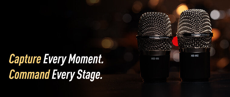 Telefunken Wireless Mic Heads: Capture every moment. Command every stage.