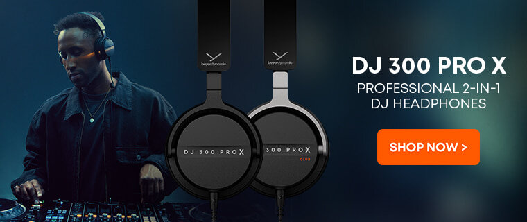Beyerdynamic DJ 300 Pro X Professional 2-in-1 DJ Headphones