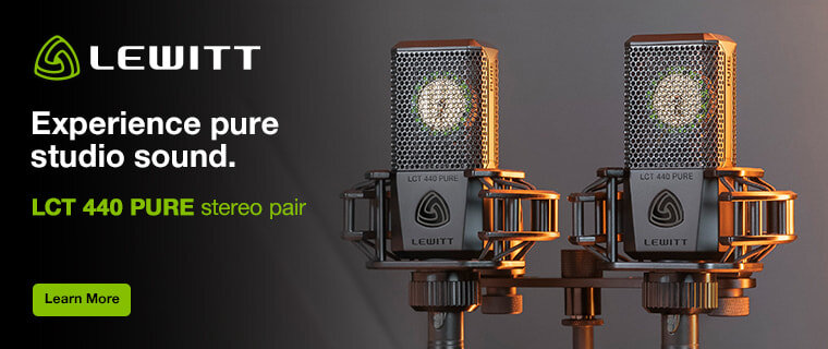 Lewitt - LCT440 Pure Stereo Pair. Experience pure studio sound.Learn more