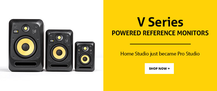 KRK V Series powered reference monitors: Home Studio just became Pro Studio. Shop Now