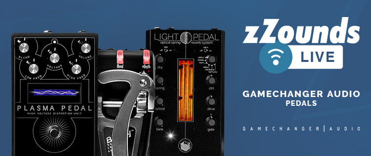 zZounds Live video demo featuring Gamechanger Audio pedals