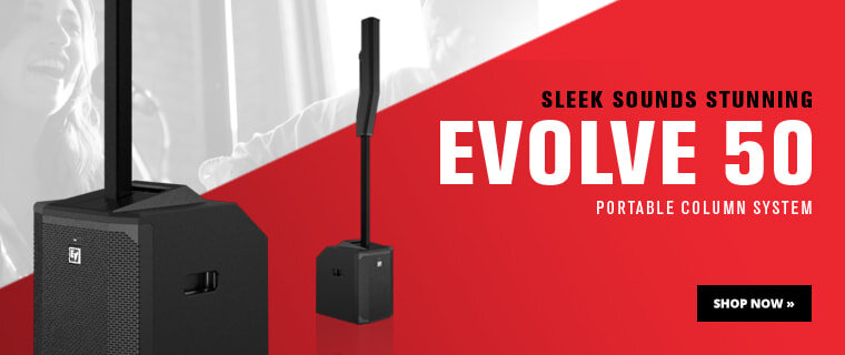 Electro-Voice Evolve 50 Portable Column System: Sleek Sounds Stunning. Shop Now