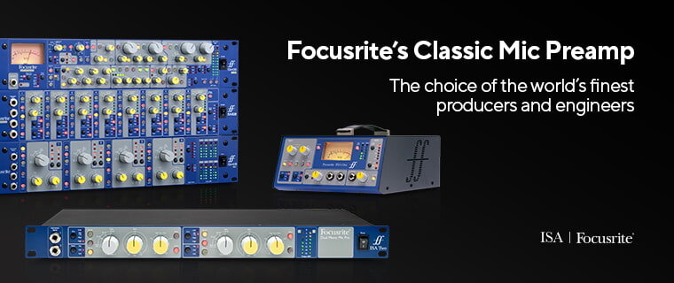 Focusrite - ISA Preamp. Focusrite's classic preamp. The choice of the world's finest producers and engineers.