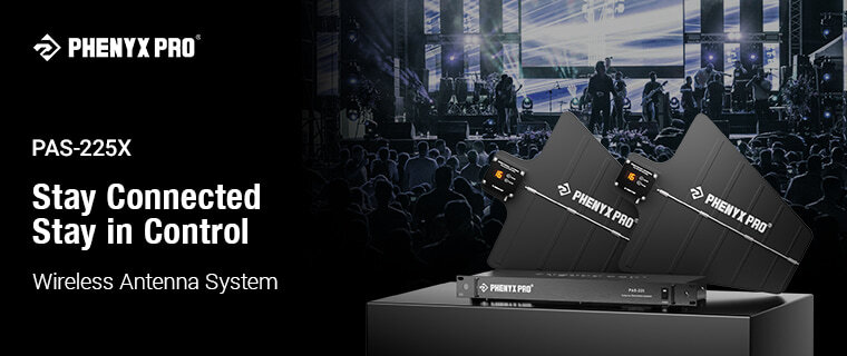 Phenyx Pro PAS-225X Wireless Antenna System. Stay Connected. Stay in Control