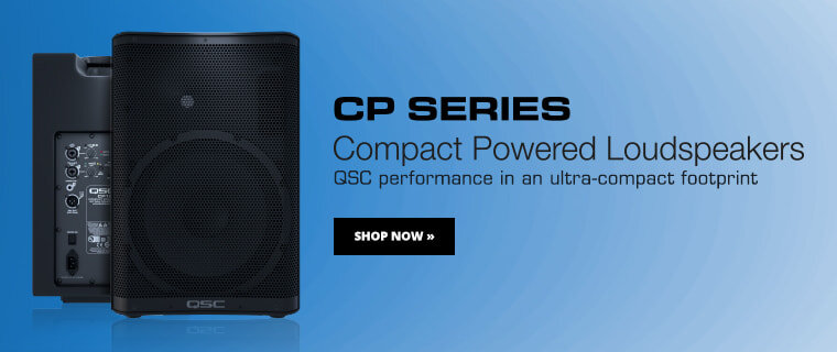 CP Series compact powered loudspeakers: QSC performance in an ultra-compact footprint. Shop Now