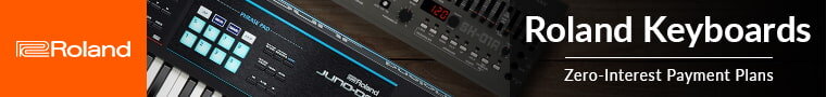 Roland keyboards, zero-interest payment plans