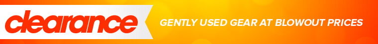 Clearance: gently used gear at blowout prices