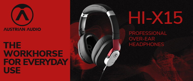 Austrian Audio - HI-X15. Professional over-ear headphones. The workhorse for everyday use.