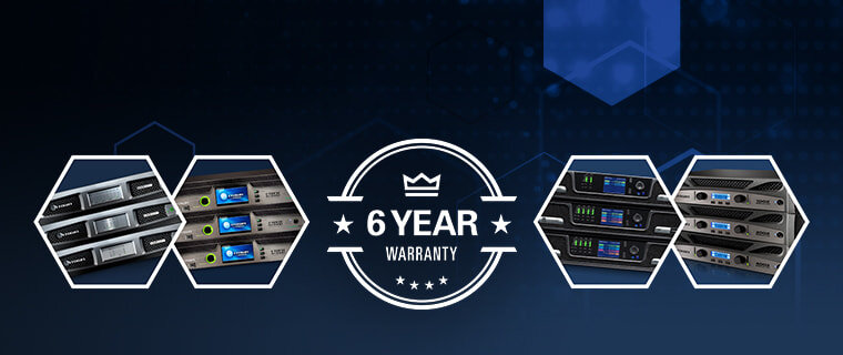 Epic Power, Guaranteed: Buy any new Crown amp through 2022 and get 6 years of warranty coverage – free.