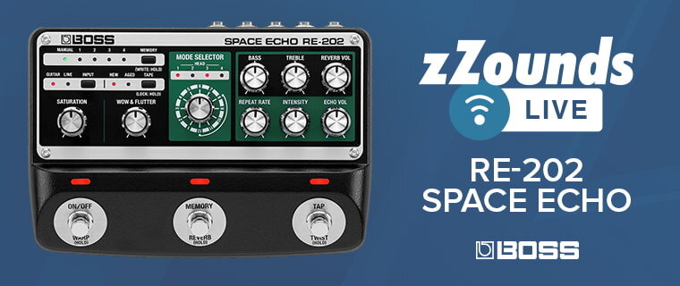 zZounds Live - Boss RE-202 Space Echo Pedal Demo
