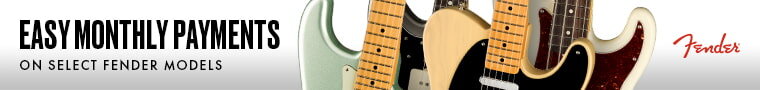Easy monthly payments on select fender models